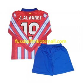 Fußballtrikots Atlético Madrid Julian Alvarez 19 Kinder 2024-2025 Langarm Heimtrikotsatz kaufen